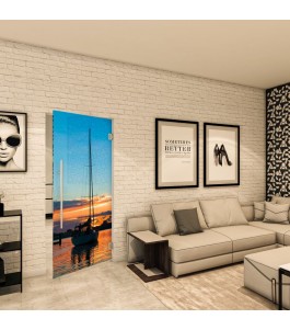 Pendeltür - Fotoprint Model 135 für ein modernes Zuhause