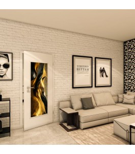 Lichtausschnitt - Fotoprint Model 10 - modernes Zuhause