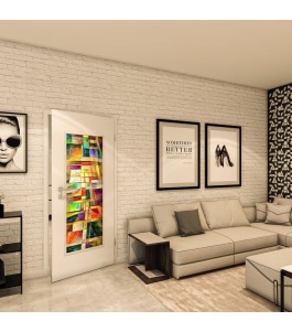 Lichtausschnitt - Fotoprint Model 11 - modernes Zuhause