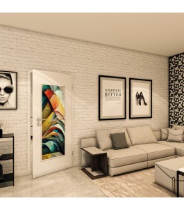 Lichtausschnitt - Fotoprint Model 13 - modernes Zuhause