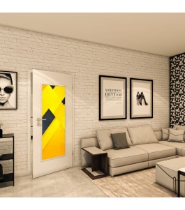 Lichtausschnitt - Fotoprint Model 15 - modernes Zuhause