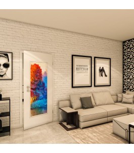 Lichtausschnitt - Fotoprint Model 25 - modernes Zuhause
