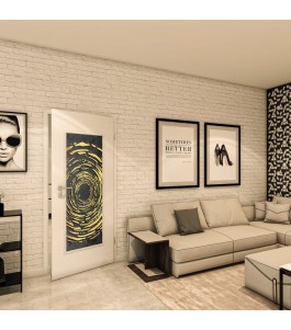 Lichtausschnitt - Fotoprint Model 31 - modernes Zuhause