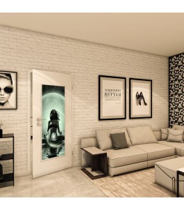 Lichtausschnitt - Fotoprint Model 38 - modernes Zuhause