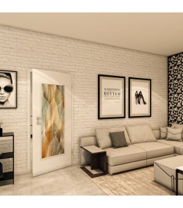 Lichtausschnitt - Fotoprint Model 52 - modernes Zuhause