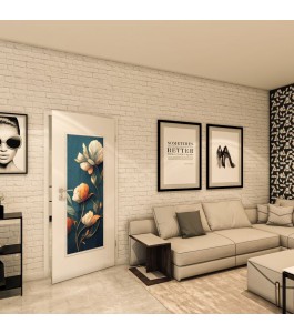 Lichtausschnitt - Fotoprint Model 56 - modernes Zuhause