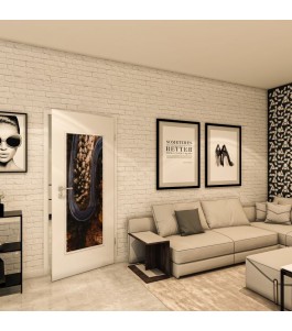 Lichtausschnitt - Fotoprint Model 61 - modernes Zuhause