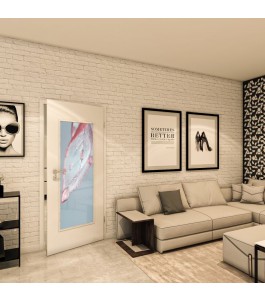 Lichtausschnitt - Fotoprint Model 64 - modernes Zuhause