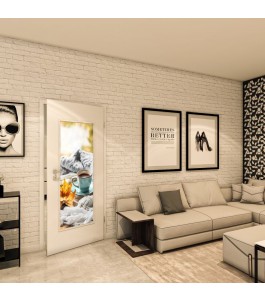 Lichtausschnitt - Fotoprint Model 66 - modernes Zuhause