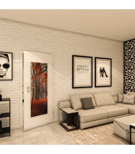 Lichtausschnitt - Fotoprint Model 67 - modernes Zuhause