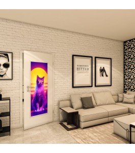 Lichtausschnitt - Fotoprint Model 84 - modernes Zuhause
