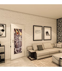 Lichtausschnitt - Fotoprint Model 108 - modernes Zuhause