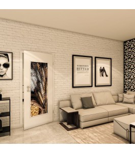 Lichtausschnitt - Fotoprint Model 113 - modernes Zuhause