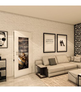 Lichtausschnitt - Fotoprint Model 117 - modernes Zuhause