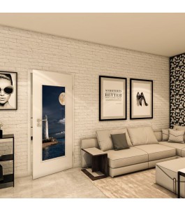 Lichtausschnitt - Fotoprint Model 121 - modernes Zuhause
