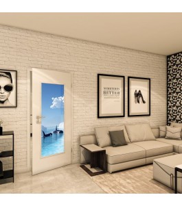 Lichtausschnitt - Fotoprint Model 129 - modernes Zuhause