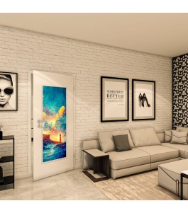 Lichtausschnitt - Fotoprint Model 131 - modernes Zuhause