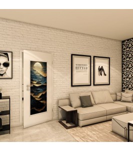 Lichtausschnitt - Fotoprint Model 133 - modernes Zuhause