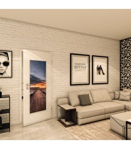 Lichtausschnitt - Fotoprint Model 141 - modernes Zuhause