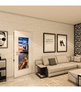 Lichtausschnitt - Fotoprint Model 142 - modernes Zuhause