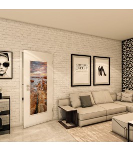 Lichtausschnitt - Fotoprint Model 143 - modernes Zuhause