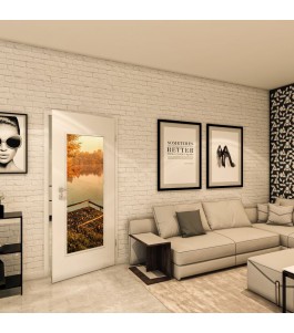 Lichtausschnitt - Fotoprint Model 154 - modernes Zuhause