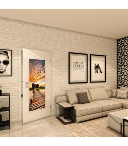 Lichtausschnitt - Fotoprint Model 155 - modernes Zuhause
