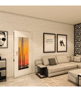 Lichtausschnitt - Fotoprint Model 156 - modernes Zuhause