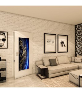 Lichtausschnitt - Fotoprint Model 157 - modernes Zuhause