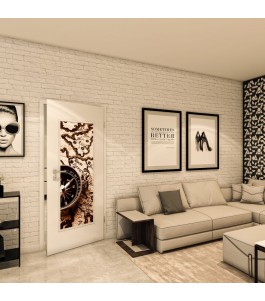Lichtausschnitt - Fotoprint Model 163 - modernes Zuhause