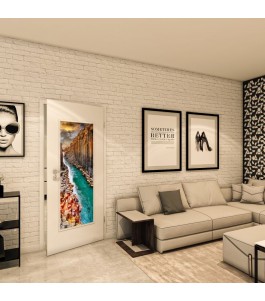 Lichtausschnitt - Fotoprint Model 177 - modernes Zuhause