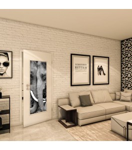 Lichtausschnitt - Fotoprint Model 222 - modernes Zuhause