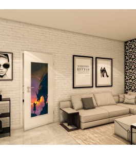 Lichtausschnitt - Fotoprint Model 243 - modernes Zuhause