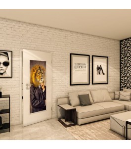 Lichtausschnitt - Fotoprint Model 334 - modernes Zuhause