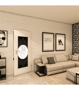 Lichtausschnitt - Fotoprint Model 343 - modernes Zuhause