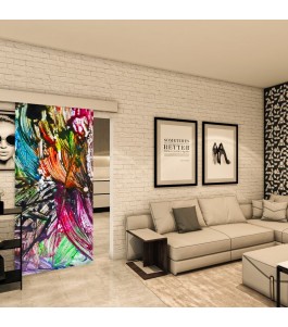 Glasschiebetür ECO-LINE - Fotoprint Model 1-modernes Zuhause