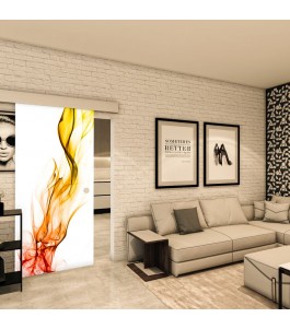 Glasschiebetür ECO-LINE - Fotoprint Model 2-modernes Zuhause