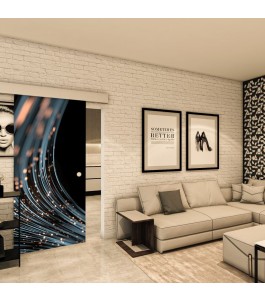 Glasschiebetür ECO-LINE - Fotoprint Model 33