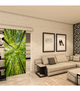 Glasschiebetür ECO-LINE - Fotoprint Model 49