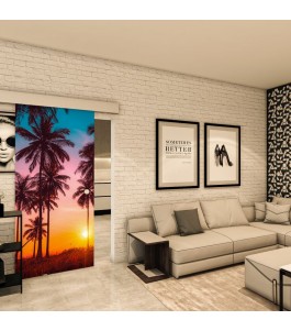 Glasschiebetür ECO-LINE - Fotoprint Model 63