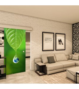 Glasschiebetür ECO-LINE - Fotoprint Model 74