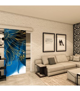 Glasschiebetür ECO-LINE - Fotoprint Model 77