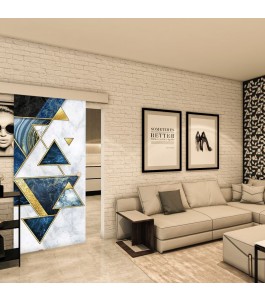 Glasschiebetür ECO-LINE - Fotoprint Model 95