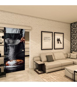 Glasschiebetür ECO-LINE - Fotoprint Model 115