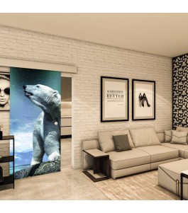 Glasschiebetür ECO-LINE - Fotoprint Model 152