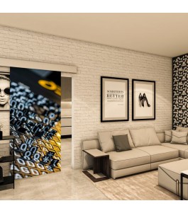 Glasschiebetür ECO-LINE - Fotoprint Model 201