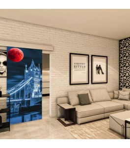 Glasschiebetür ECO-LINE - Fotoprint Model 206
