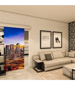 Glasschiebetür ECO-LINE - Fotoprint Model 207