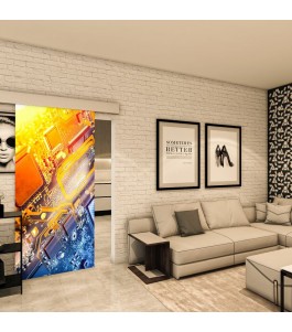 Glasschiebetür ECO-LINE - Fotoprint Model 217