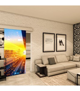 Glasschiebetür ECO-LINE - Fotoprint Model 220